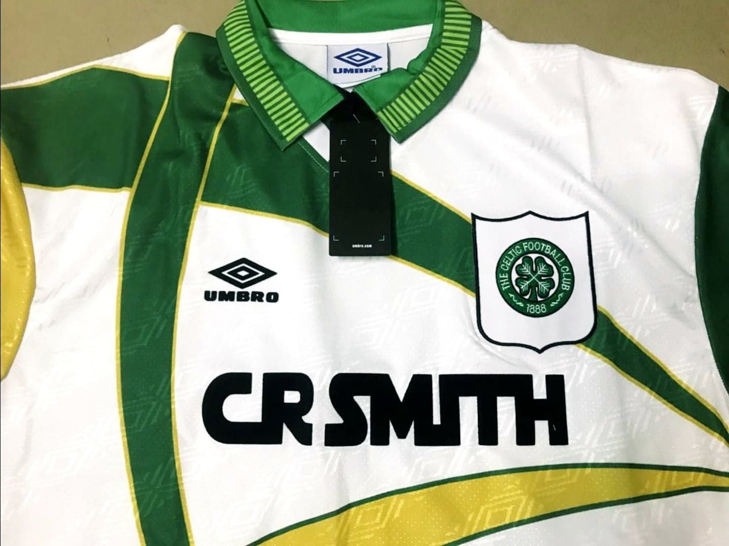 Celtic Away football shirt 1994 - 1995. Sponsored by CR Smith