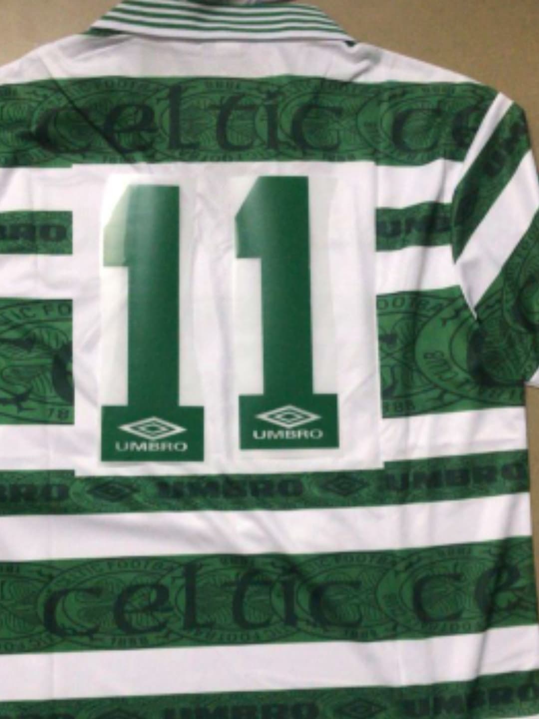 Celtic Home football shirt 1993 - 1995. Sponsored by CR Smith