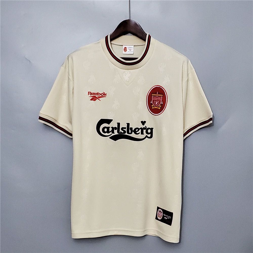 Modernización es suficiente extremadamente Liverpool Reebok Carlsberg Away 1996-98 – Premier Retros