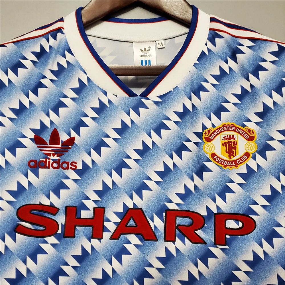 Retro shirt Size S M L XL Manchester United 1990-92 AWAY 