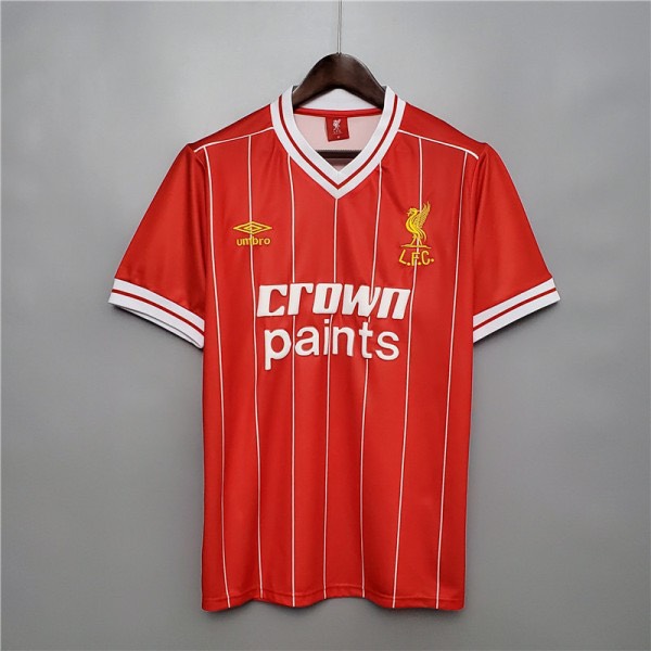 baño Transparentemente engañar Liverpool 1984 Home Crown Paint shirt – Premier Retros