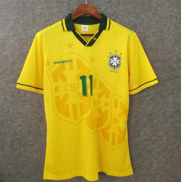 M & L Brazil 1994 World Cup Final Shirt New Sizes S 