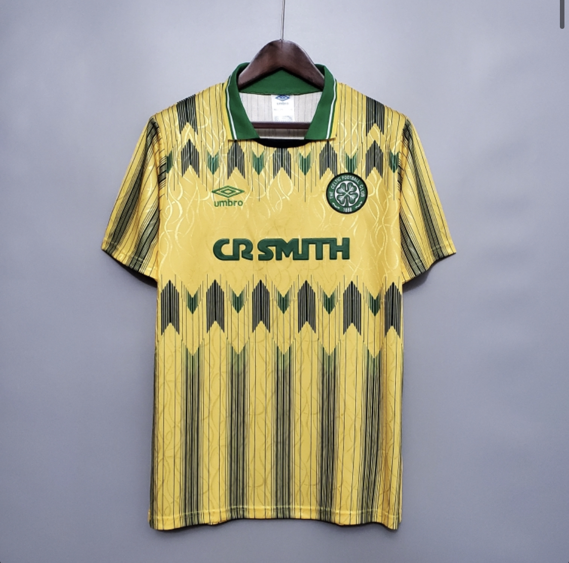 1980s Glasgow Celtic L/s No 9 Away Football Shirt