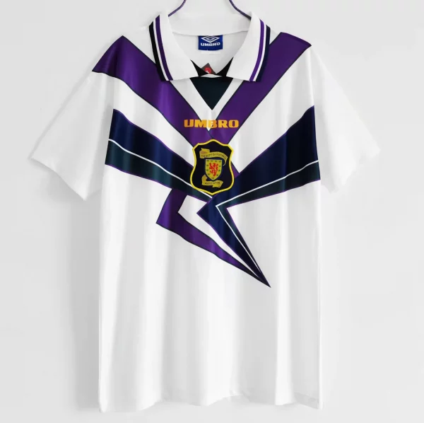 Scotland 1995/96 White Away Shirt