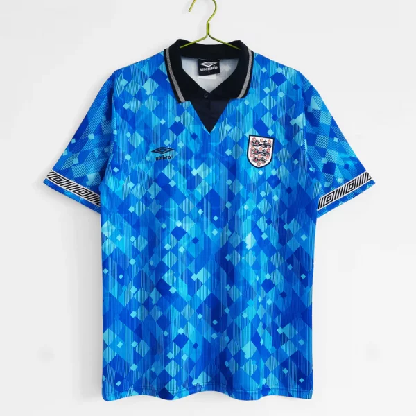 England 1990 Away Blue Shirt