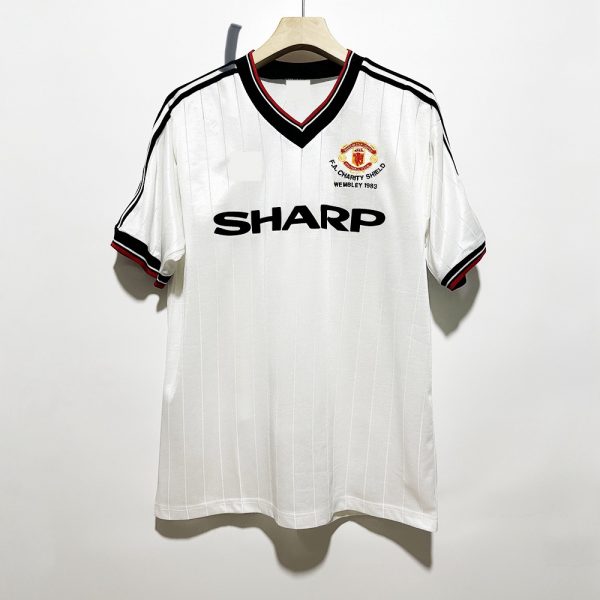 Manchester United 1983 White Charity Shield Shirt