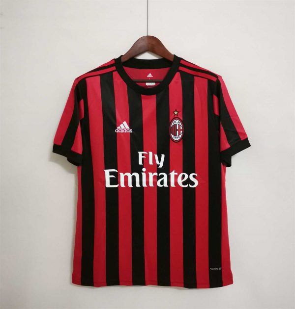 vinge Fryse Ondartet AC Milan 2017/18 Home Shirt – Premier Retros