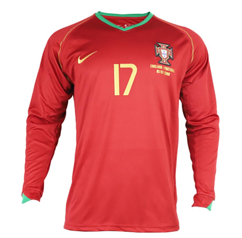 Portugal 2006 World Cup Home Shirt Long Sleeved – Premier Retros