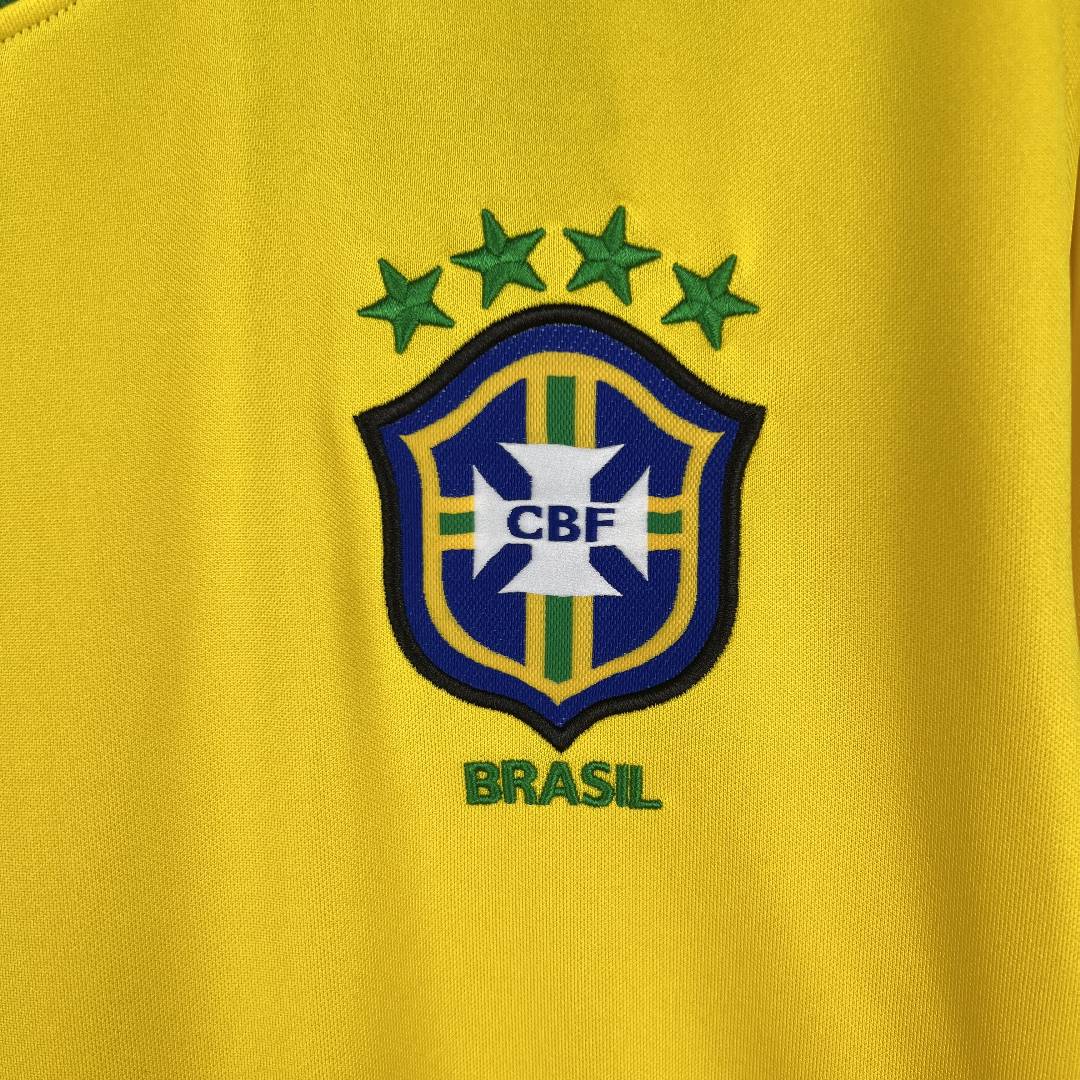 Brazil 1998 Home Shirt Long Sleeved – Premier Retros