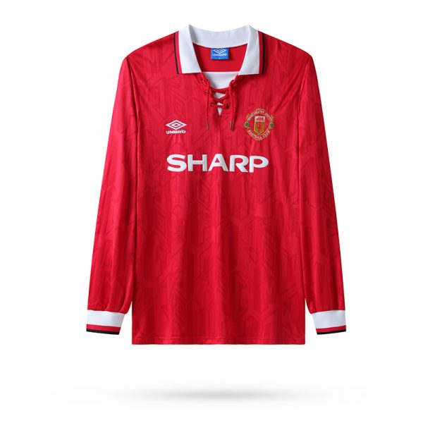Manchester United 1993-94 Home Shirt Long Sleeved