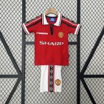 Manchester United 1998-99 Home Kids Kit