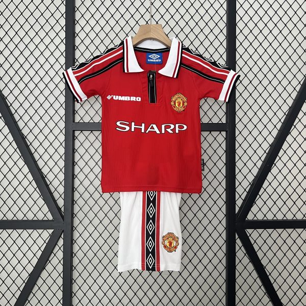 Manchester United 1998-99 Home Kids Kit
