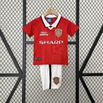 Manchester United 1999 Champions League Final Kids Kit