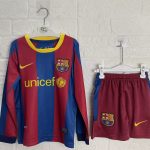 Barcelona 2010-11 Home Kids Kit Long Sleeved