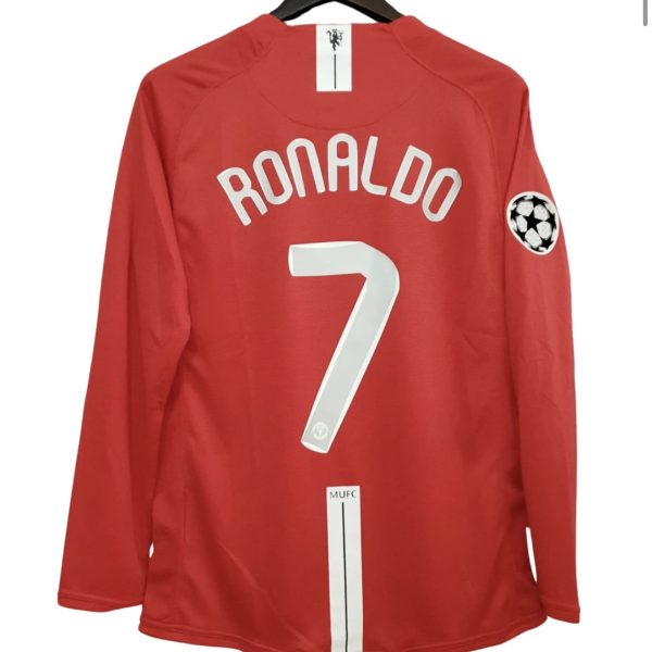 Manchester United 2008 Champions League Final Shirt Long Sleeved - Image 3